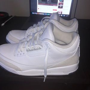 air jordan retro 3 triple white